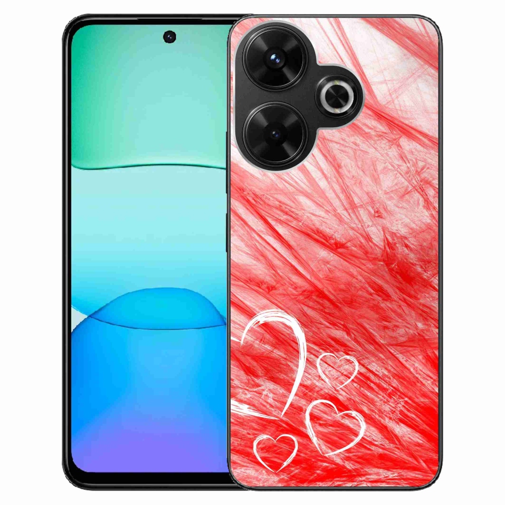 Gél borítás mmCase a Xiaomi Redmi 13 4G/Poco M6 4G számára - szív