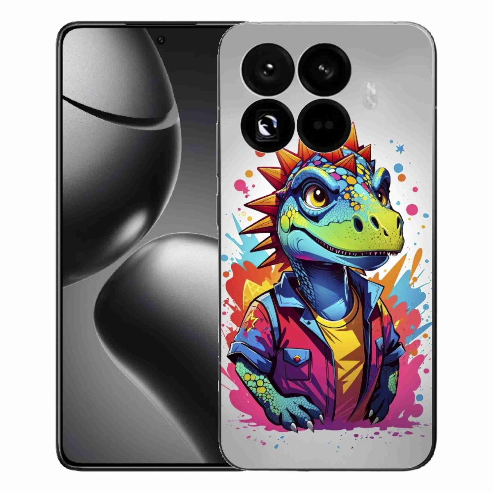 Gél borítás mmCase a Xiaomi 15T Pro számára - színes dinoszaurusz