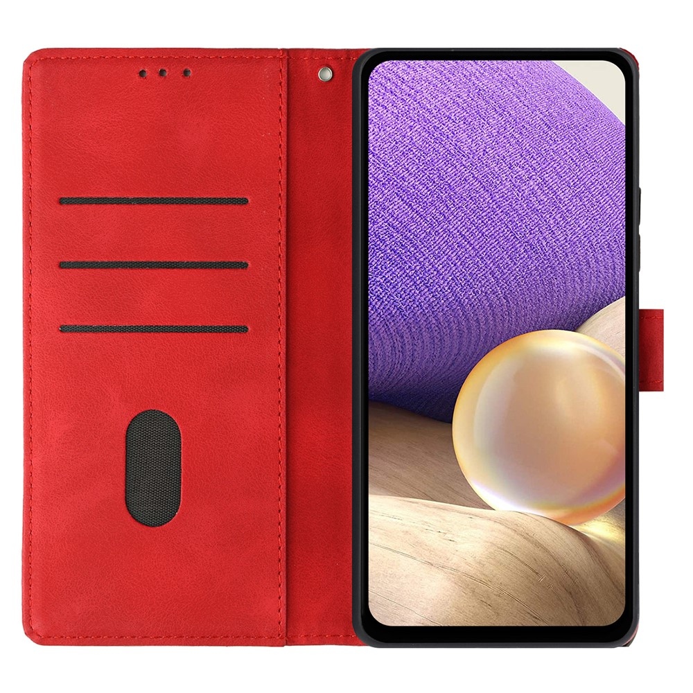 Háromszögek könyvtáska Xiaomi 15T Pro-hoz - piros