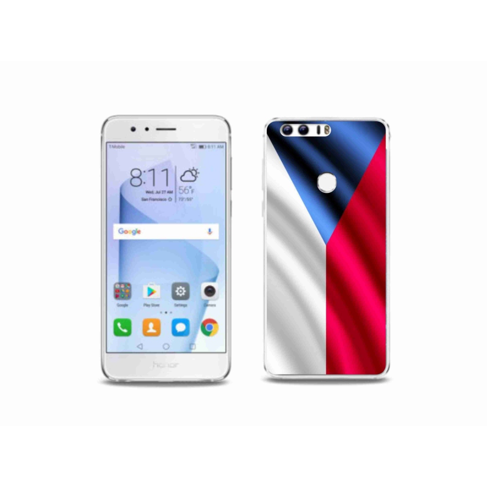 Gél borítás mmCase a Honor 8-hoz - cseh zászló