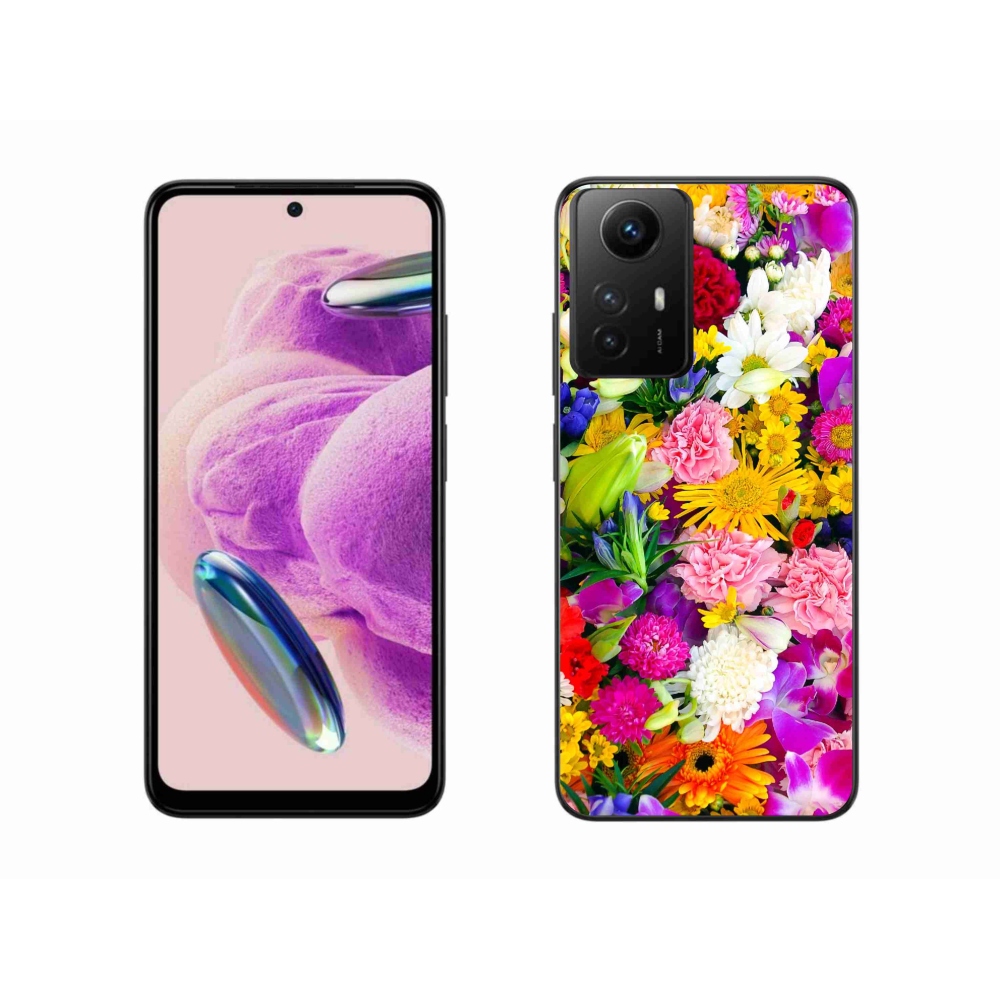 Gél borító mmCase a Xiaomi Redmi Note 12S-hez - virágok 12