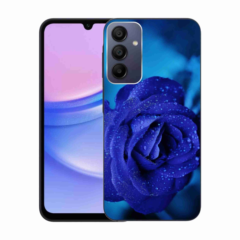 Gél tok mmCase Samsung Galaxy A15 4G/5G készülékhez - kék rózsa