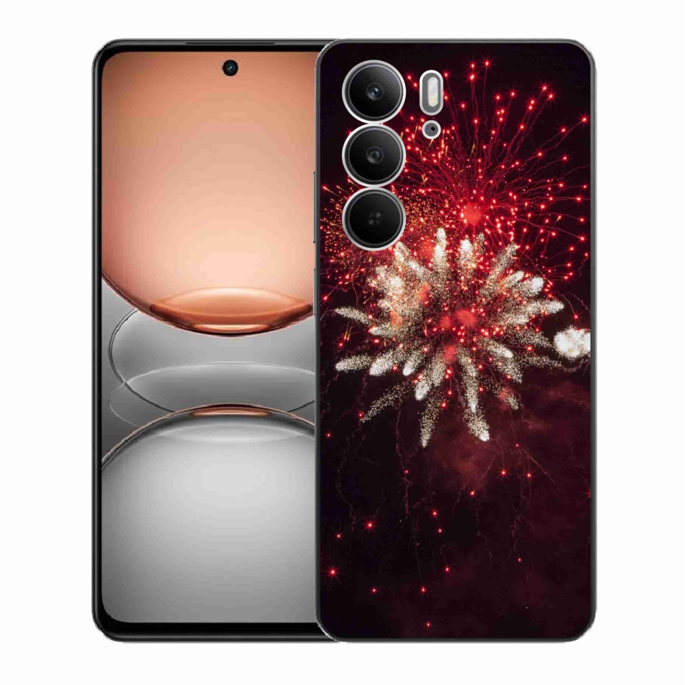 Gél borítás mmCase a Realme C75 készülékhez - tűzijátékok