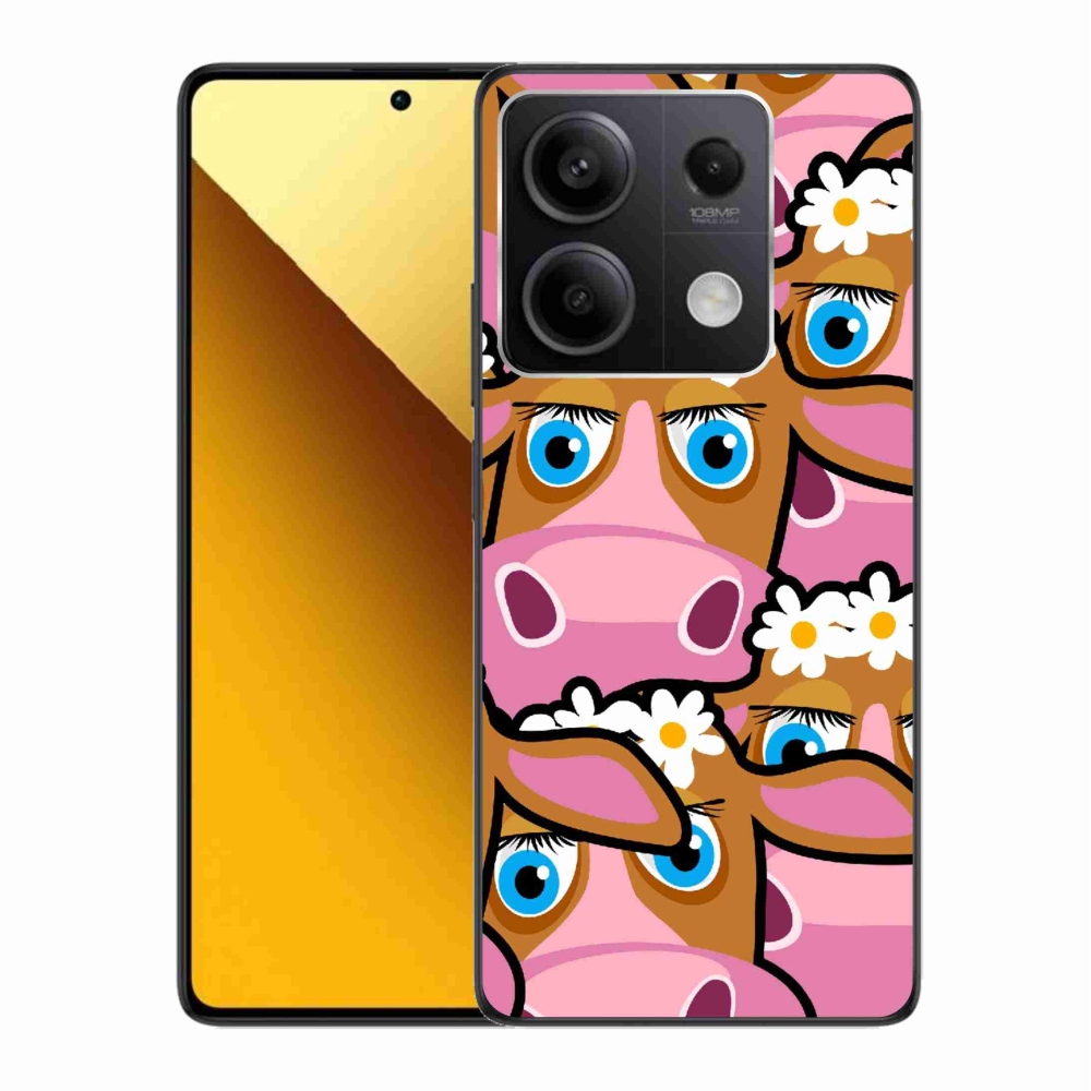 Gél borítás mmCase a Xiaomi Redmi Note 13 5G számára - rajzfilm tehenek