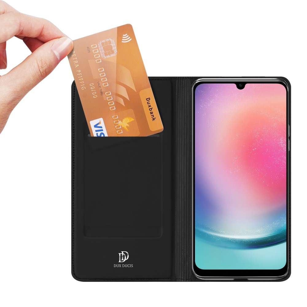 DUX könyvtáska Samsung Galaxy A25 5G - fekete