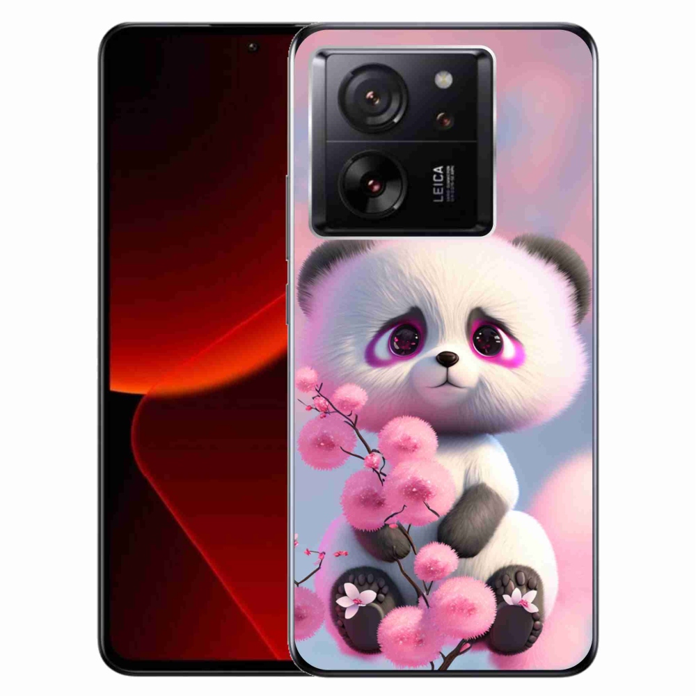 Gél borítás mmCase a Xiaomi 13T/13T Pro számára - aranyos panda 1