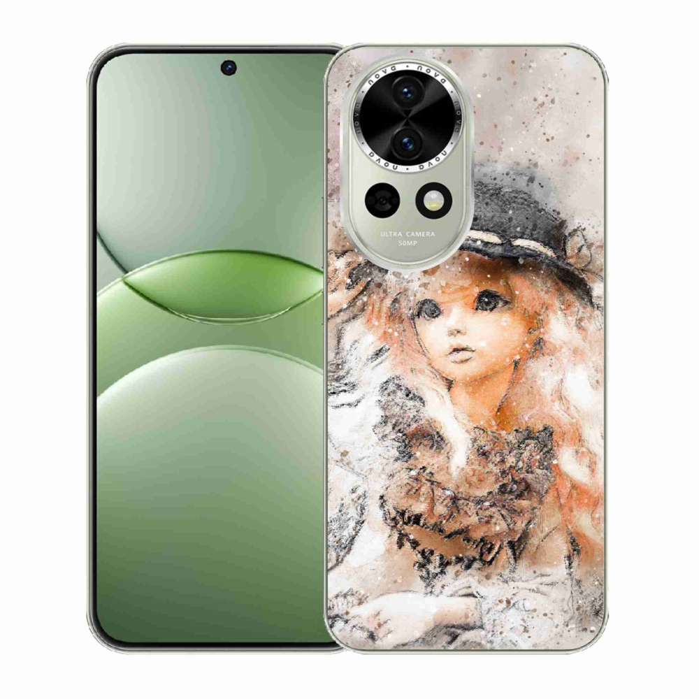 Gél borító mmCase a Huawei Nova 13 5G készülékhez - lány sapkával