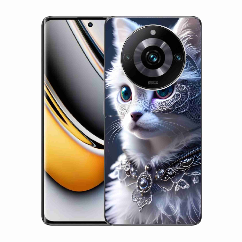 Gél borítás mmCase a Realme 11 Pro/11 Pro+ készülékhez - fehér macska