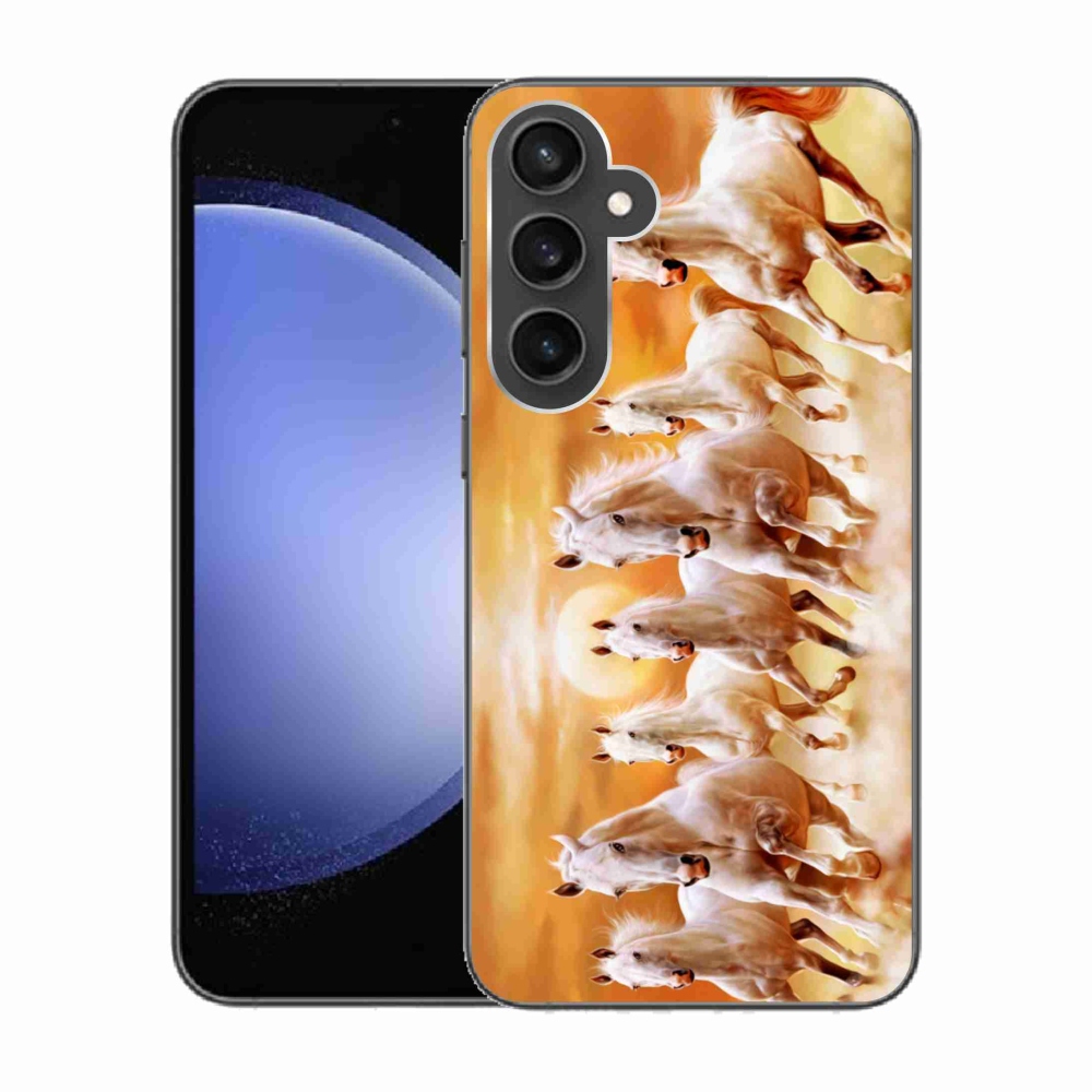 Gél tok mmCase a Samsung Galaxy S23 FE készülékhez - lovak 2