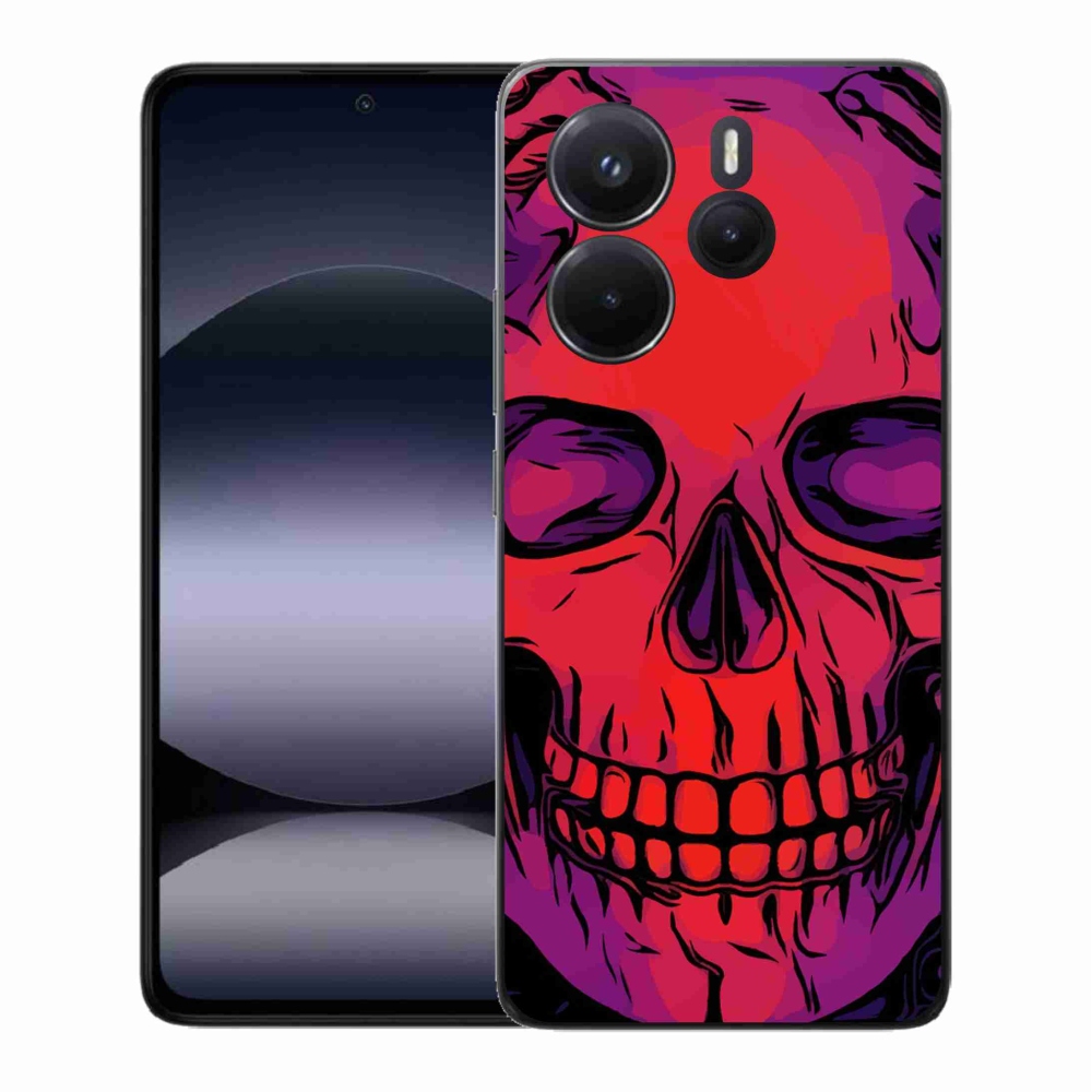 Gél borítás mmCase a Xiaomi Redmi Note 14-hez - koponya