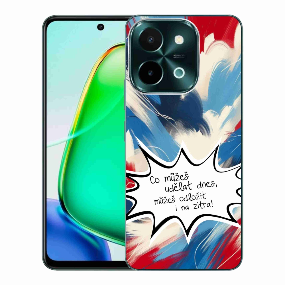 Gél borító mmCase a Vivo Y28 készülékhez - vicces szöveg 9 fehér háttér