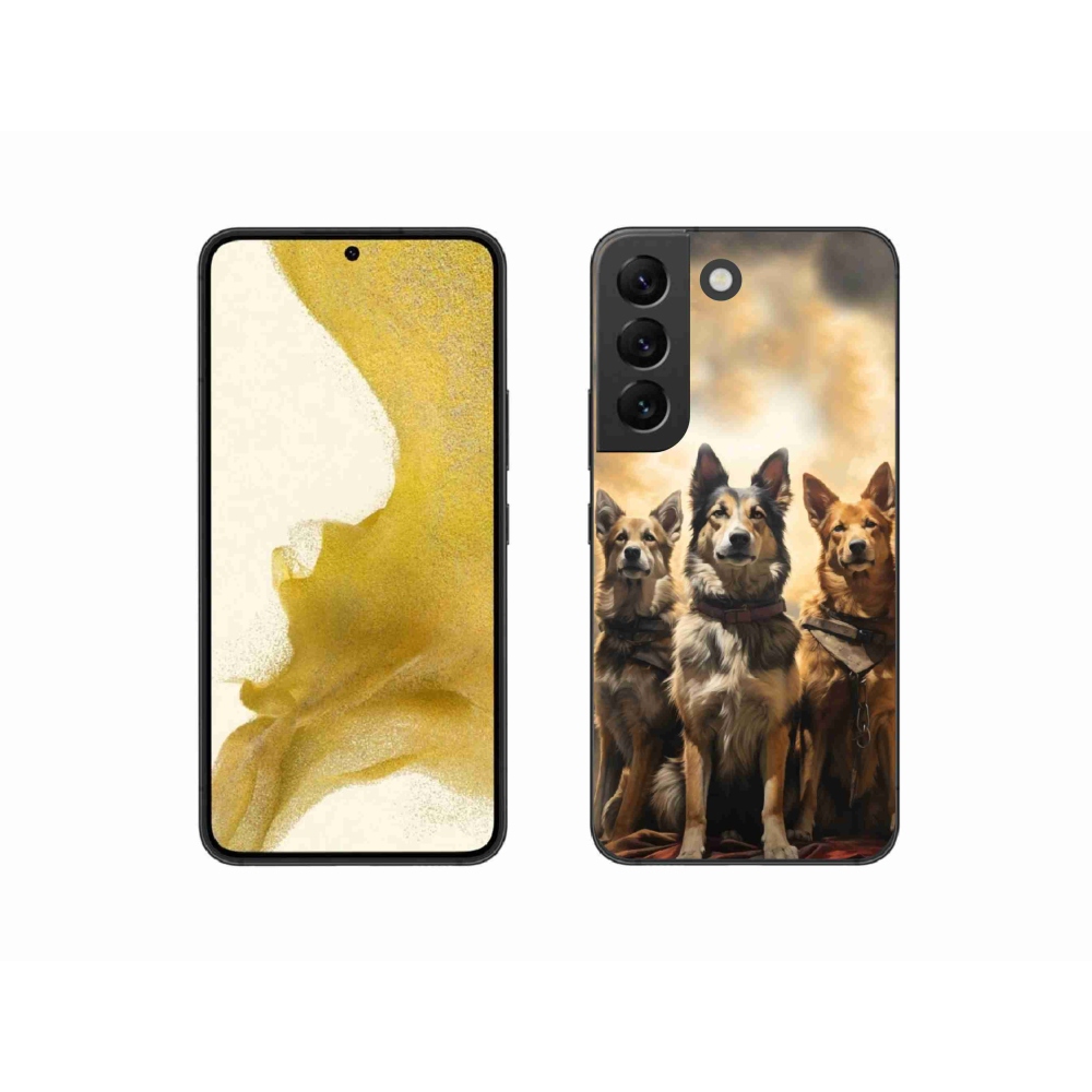 Gél borító mmCase Samsung Galaxy S22 5G - három kutya