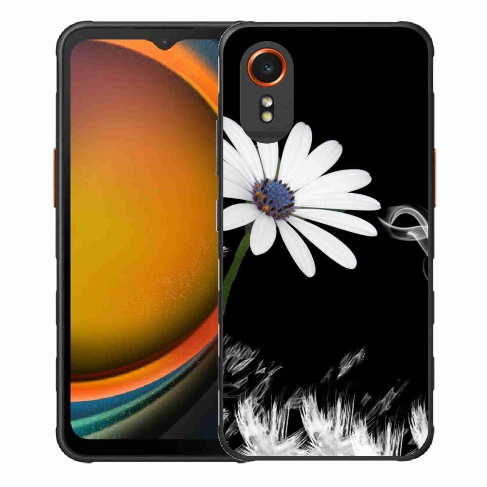 Gél védőhuzat mmCase Samsung Galaxy Xcover 7 - fehér virág