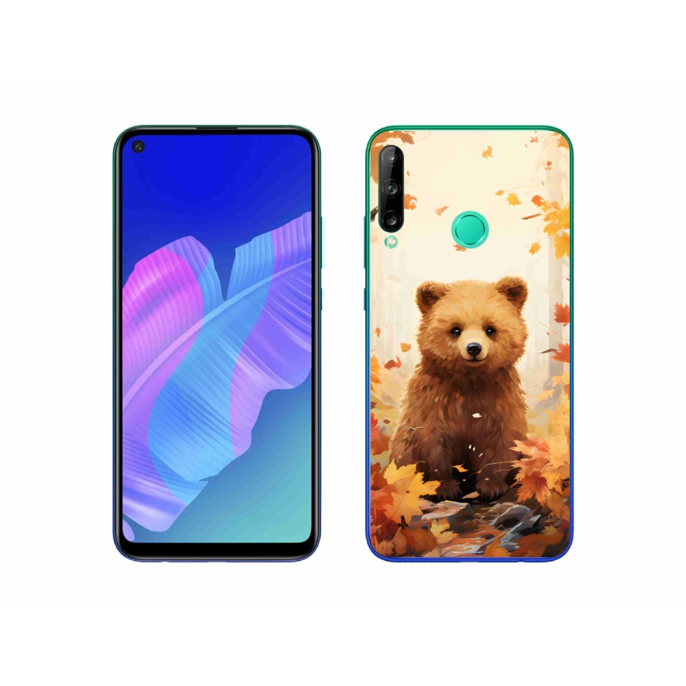 Zselés borítás mmCase a Huawei P40 Lite E számára - medve az erdőben