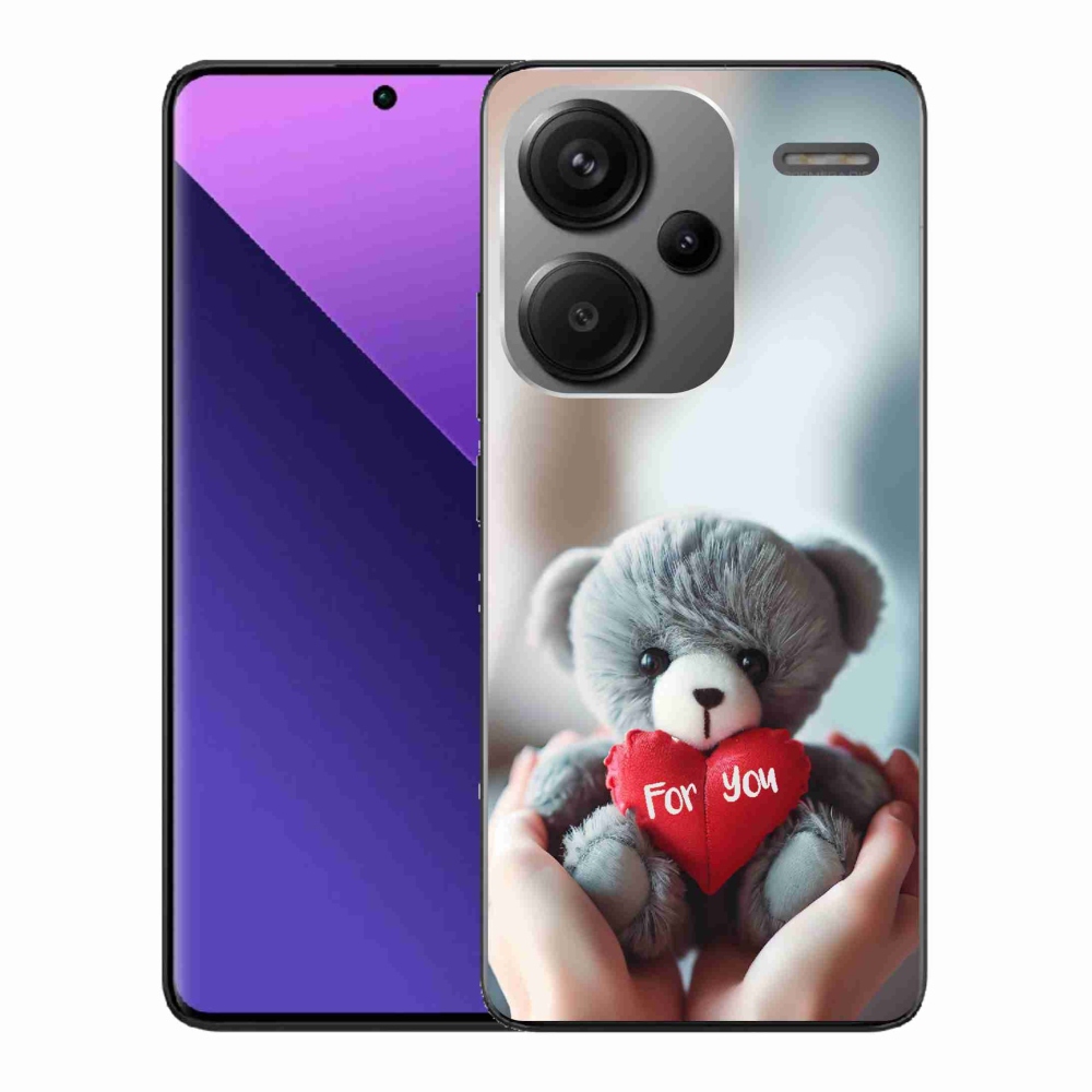 Gél borítás mmCase a Xiaomi Redmi Note 13 Pro+ 5G számára - mackó a szerelmesek számára