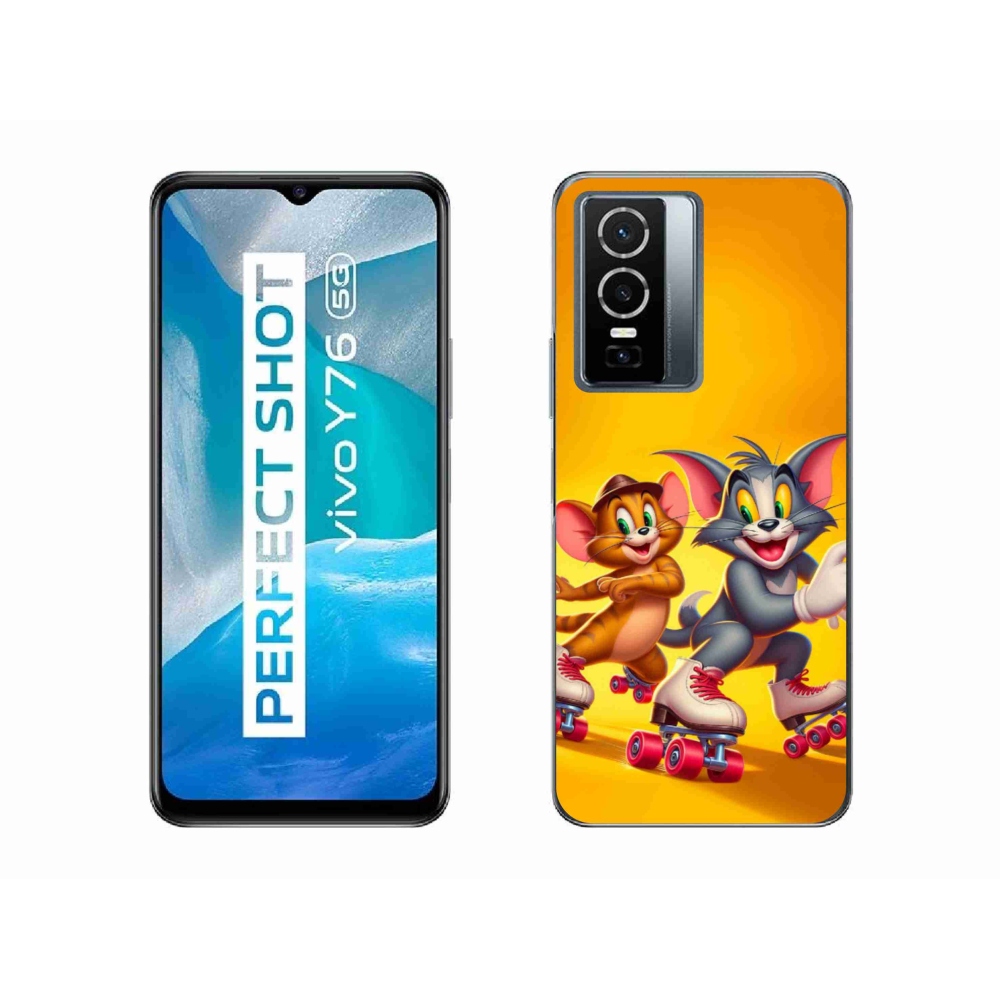 Gél borítás mmCase a Vivo Y76 5G-hez - tom a jerry