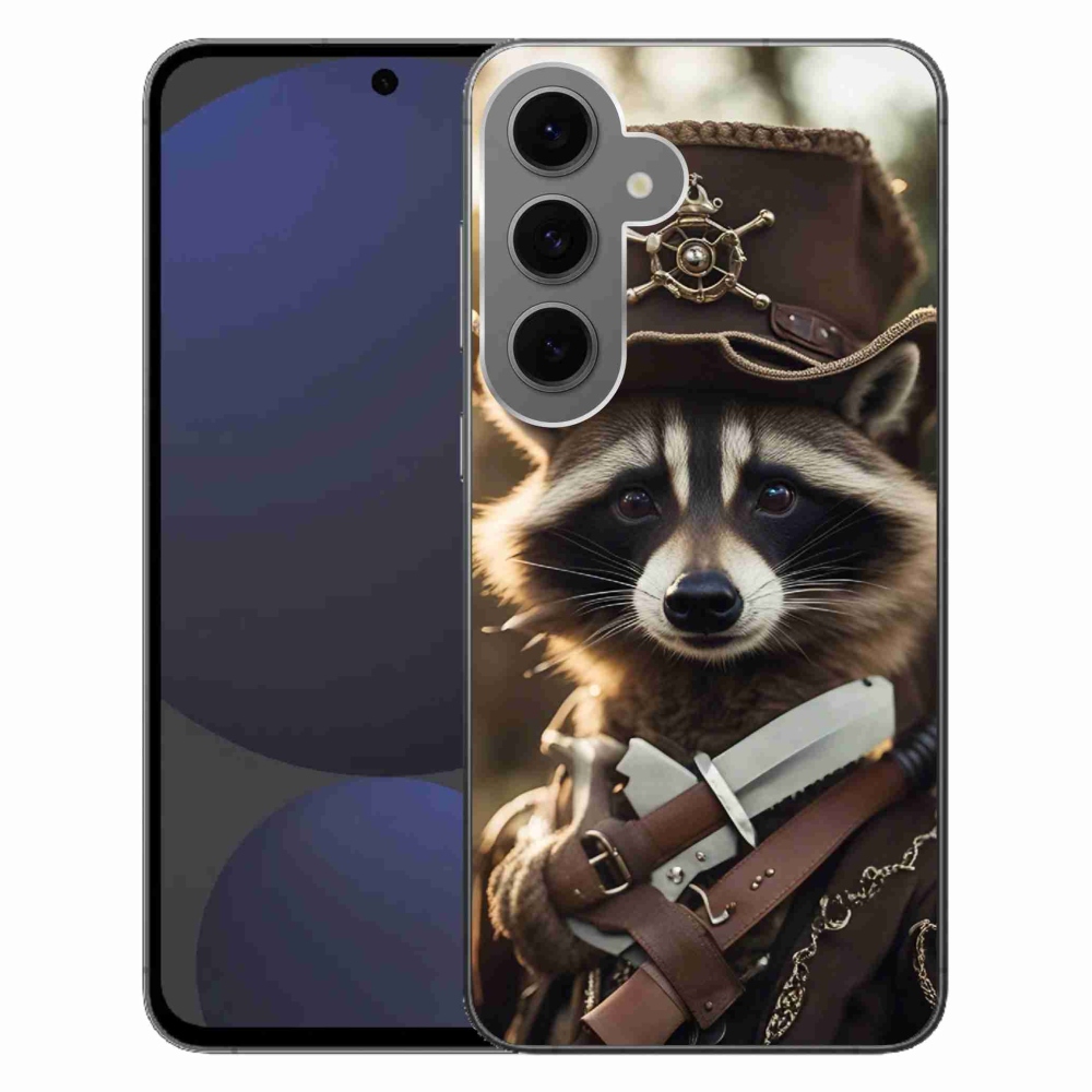 Zselés borítás mmCase Samsung Galaxy S24 FE - mosómedve egyenruhában