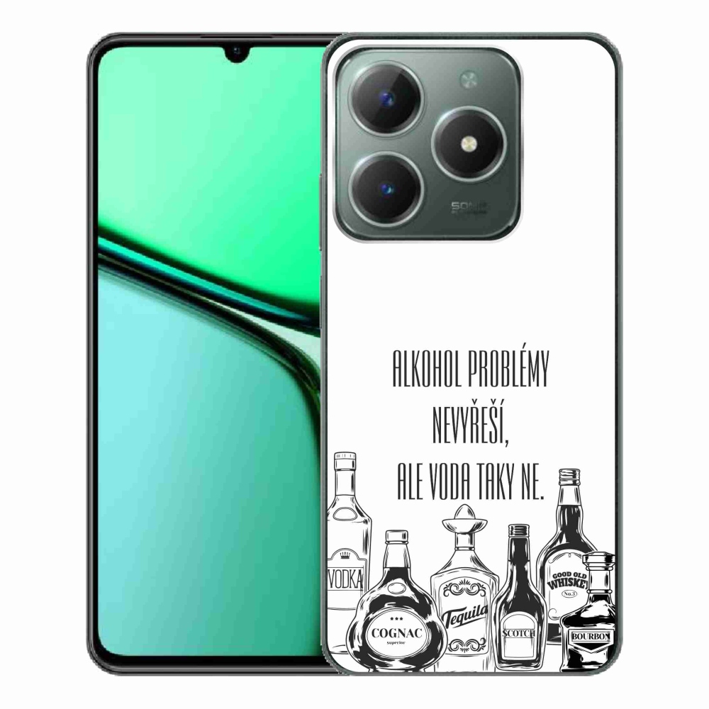 Gél borító mmCase a Realme C61 készülékhez - vicces szöveg fehér háttérrel