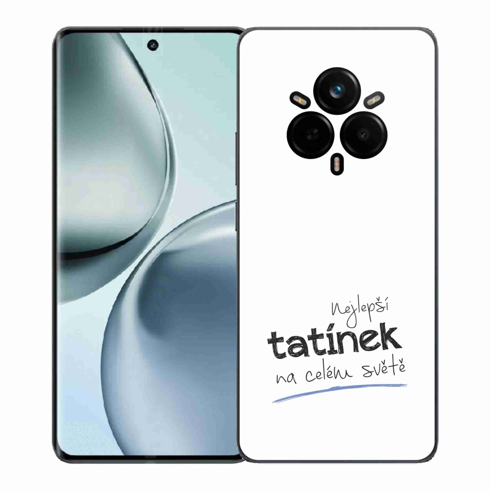 Gél borítás mmCase a Realme 14 Pro+ 5G-n - legjobb apuci 4 fehér háttérrel