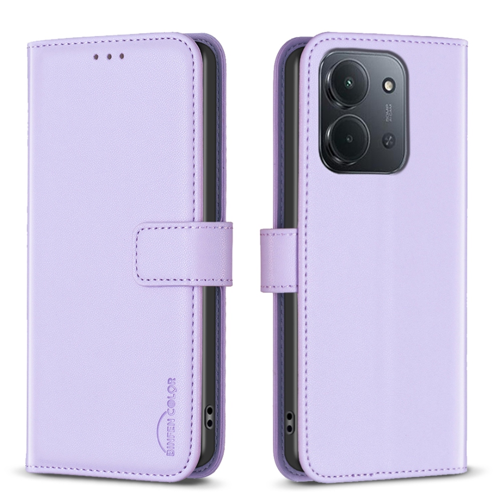 BNF könyvtáska Xiaomi Redmi 15C 4G/5G (173mm) - világos lila