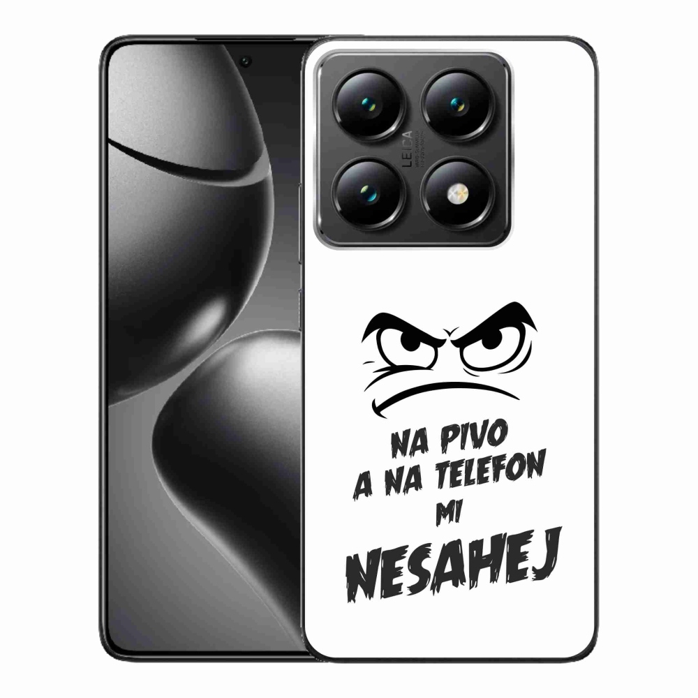 Gél borítás mmCase a Xiaomi 14T Pro - sör motívum 2 fehér háttérrel