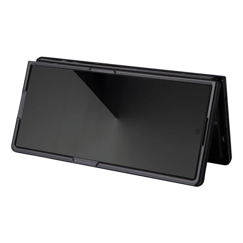 Műbőrrel borított műanyag tok Samsung Galaxy Z Fold7 5G - szürke