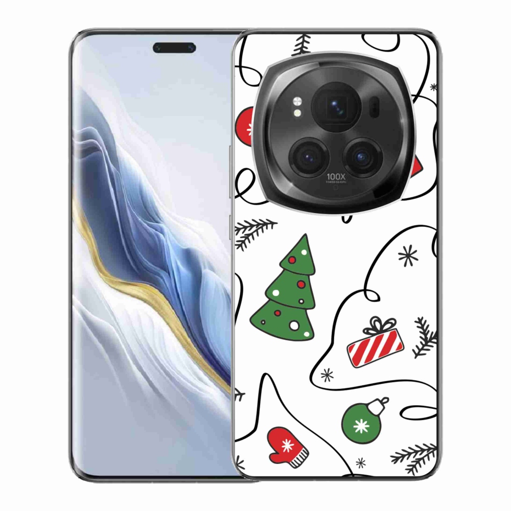 Gél borító mmCase a Honor Magic 6 Pro 5G készülékhez - karácsonyi motívumok