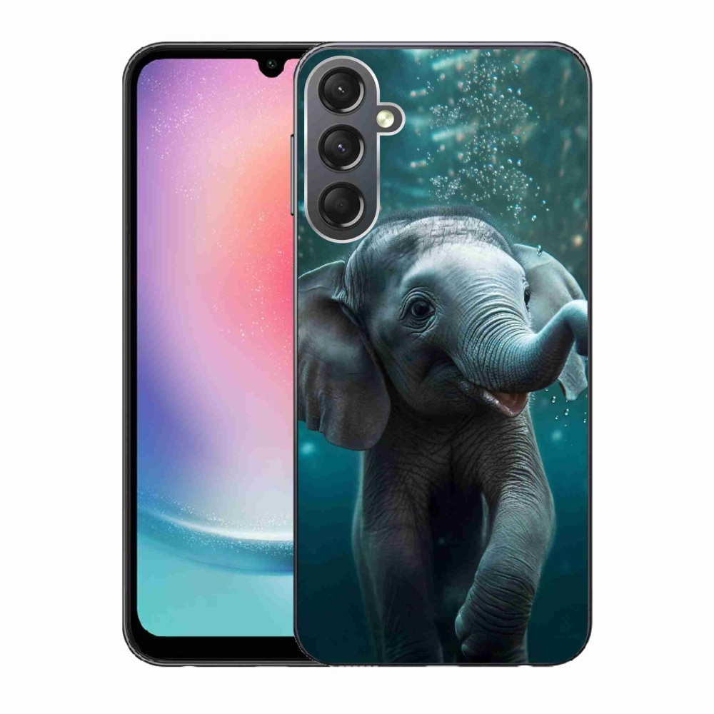 Zselés borítás mmCase Samsung Galaxy A24 készülékhez - elefánt a víz alatt