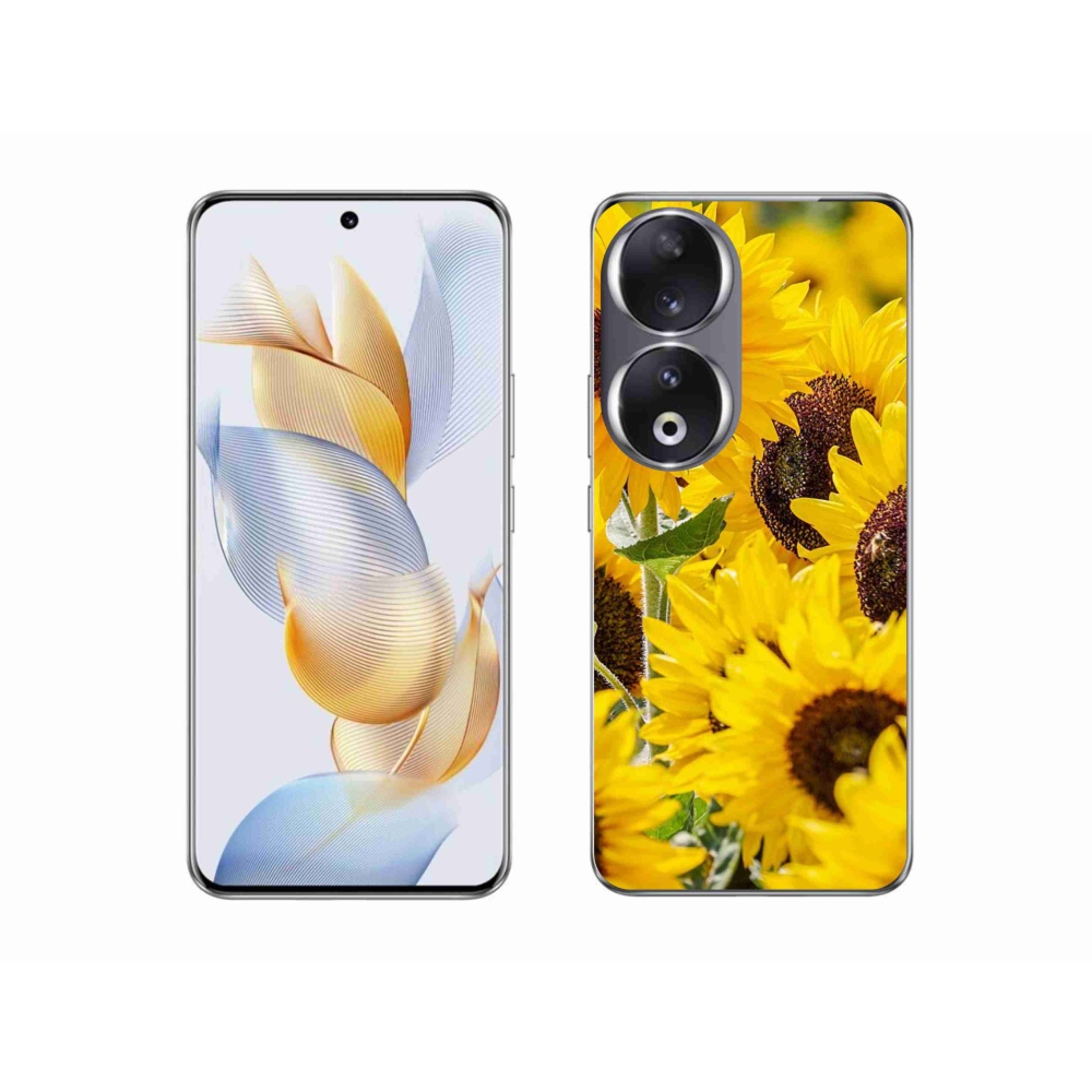 Zselés borítás mmCase a Honor 90 készülékhez - Napraforgó
