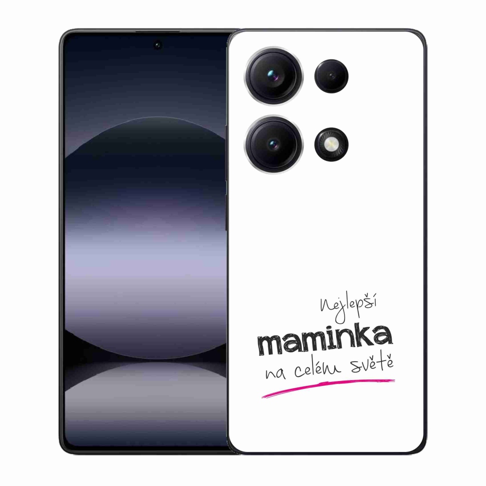 Gél borító mmCase a Xiaomi Redmi Note 14S-hez - legjobb anya 4 fehér háttérrel