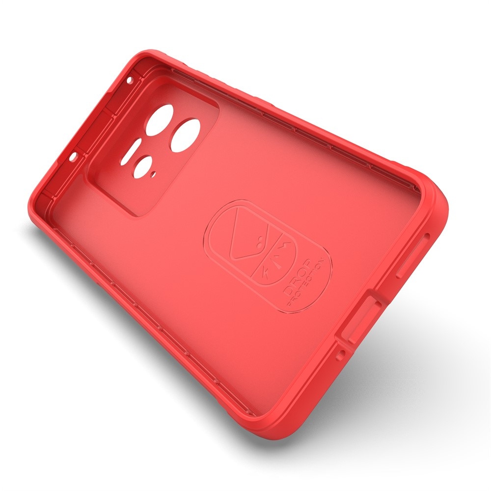 Rugg tartós zselés tok a Realme GT 7 Pro 5G számára - piros