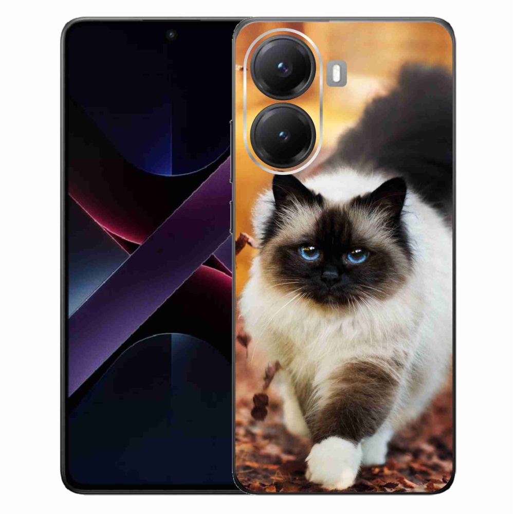 Gél borítás mmCase a Xiaomi Poco X7 Pro 5G számára - macska