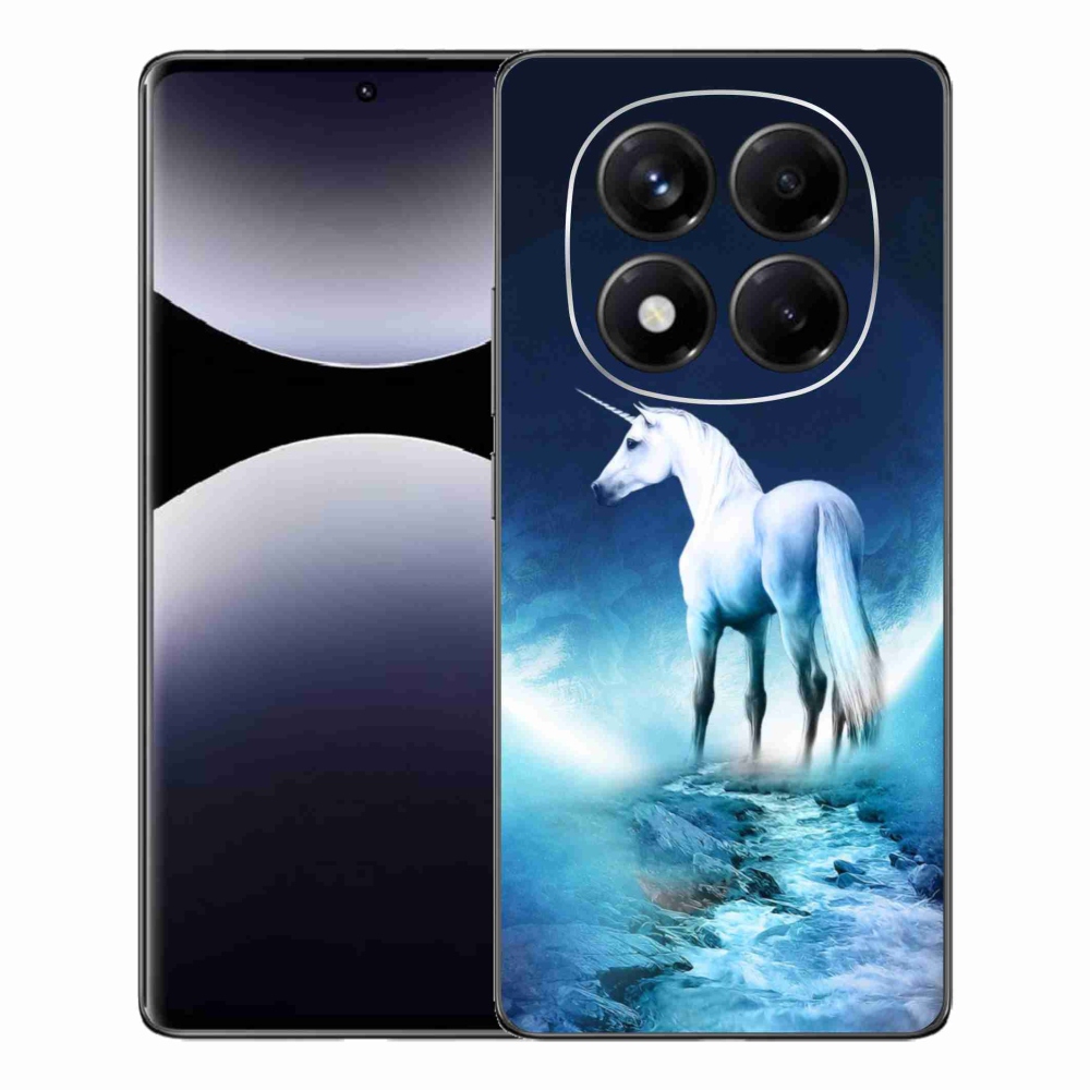 Gél borítás mmCase a Xiaomi Redmi Note 14 Pro készülékhez - fehér egyszarvú