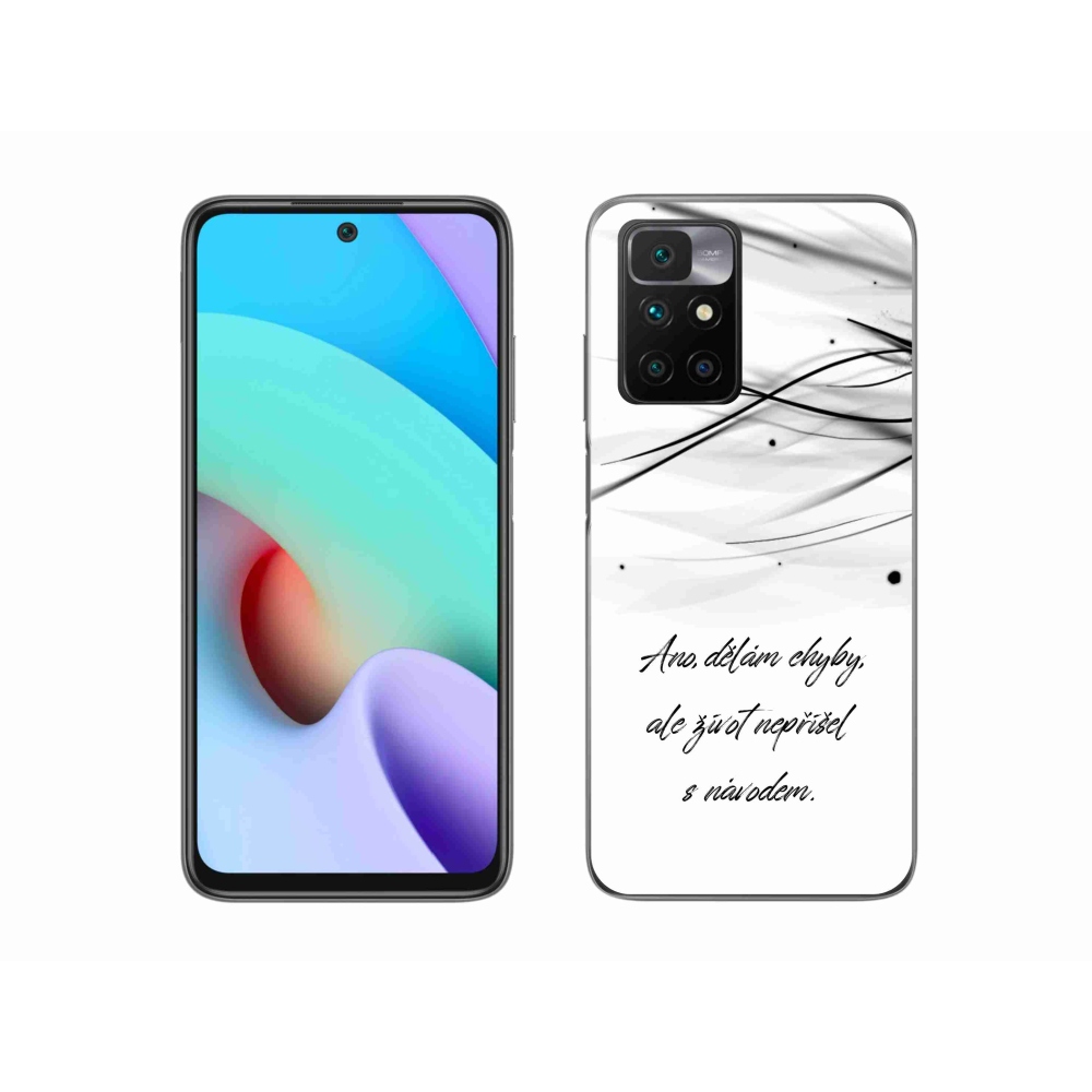 Gél borítás mmCase a Xiaomi Redmi 10/Redmi 10 (2022) - idézem fehér háttérrel