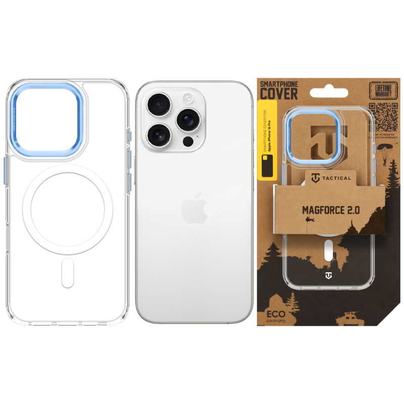 Tactical MagForce 2.0 tok az Apple iPhone 16 Pro-hoz, kék