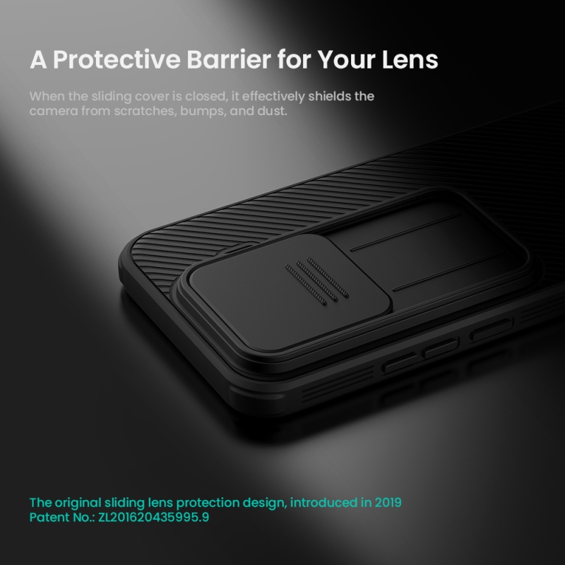 Nillkin CamShield PRO hátsó tok a Xiaomi 17T-hez, átlátszó fekete