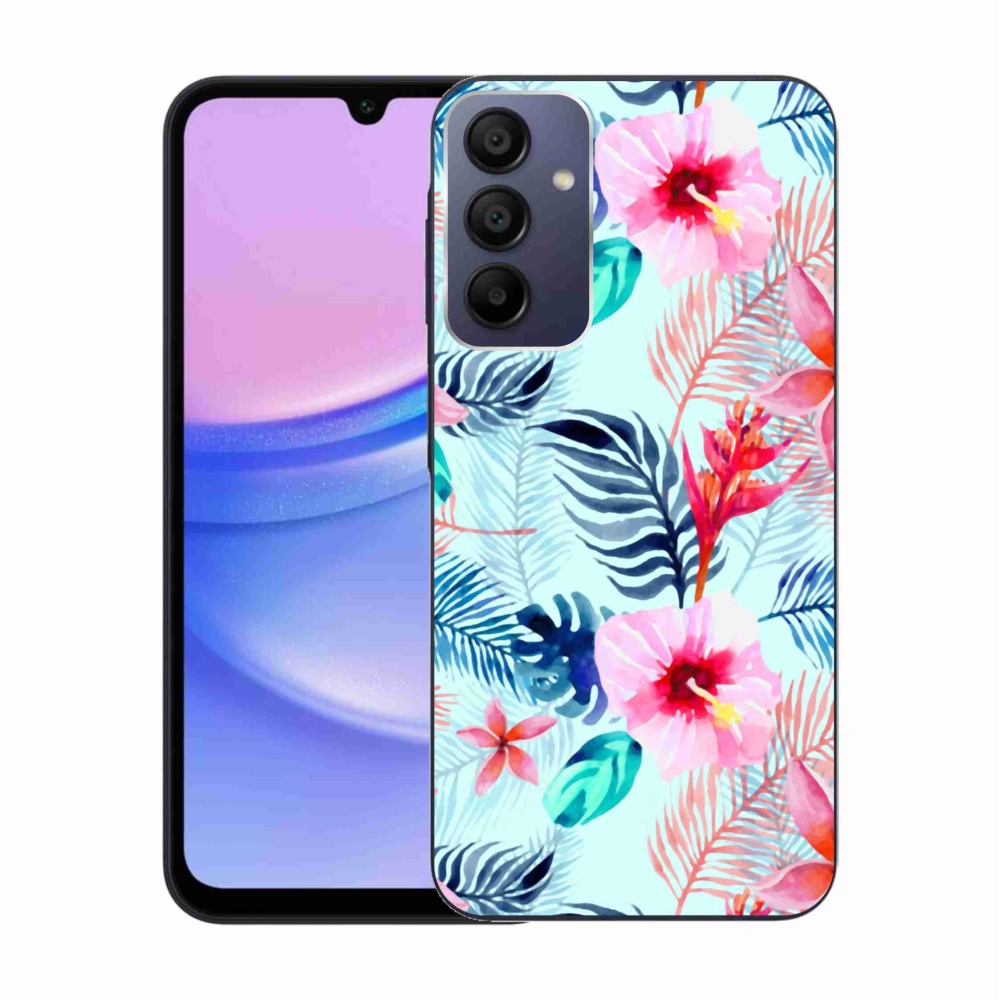Gél borítás mmCase Samsung Galaxy A15 4G/5G - virágok