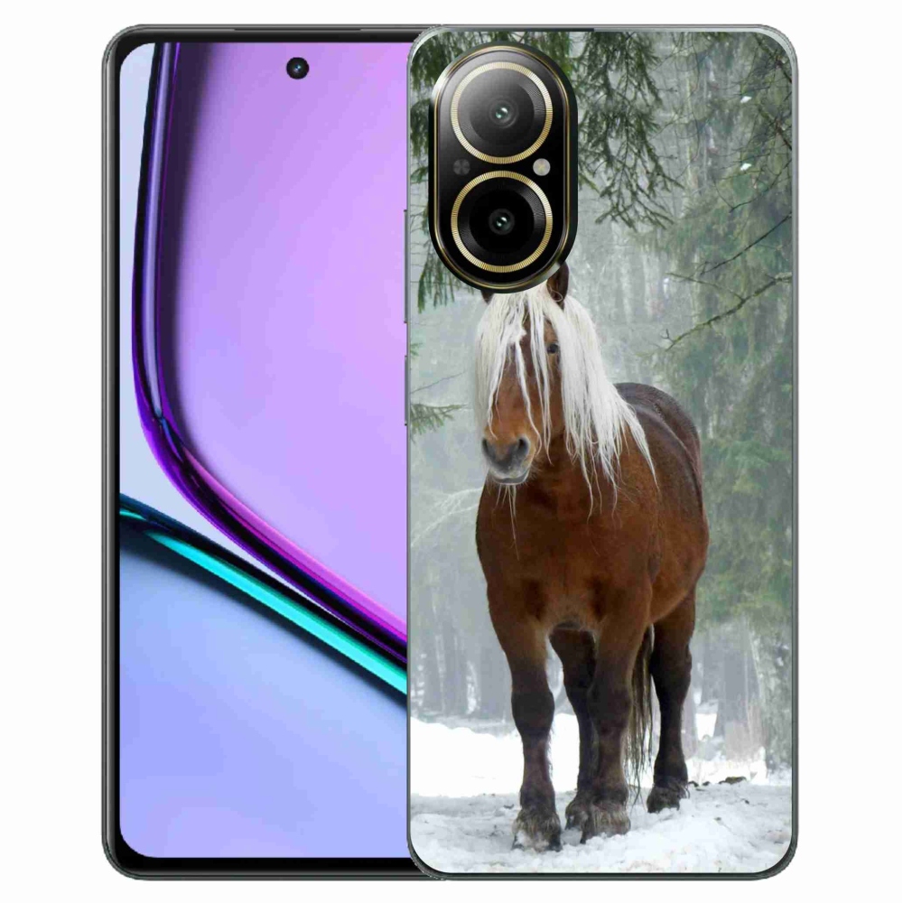 Gél tok mmCase a Realme C67 készülékhez - ló az erdőben