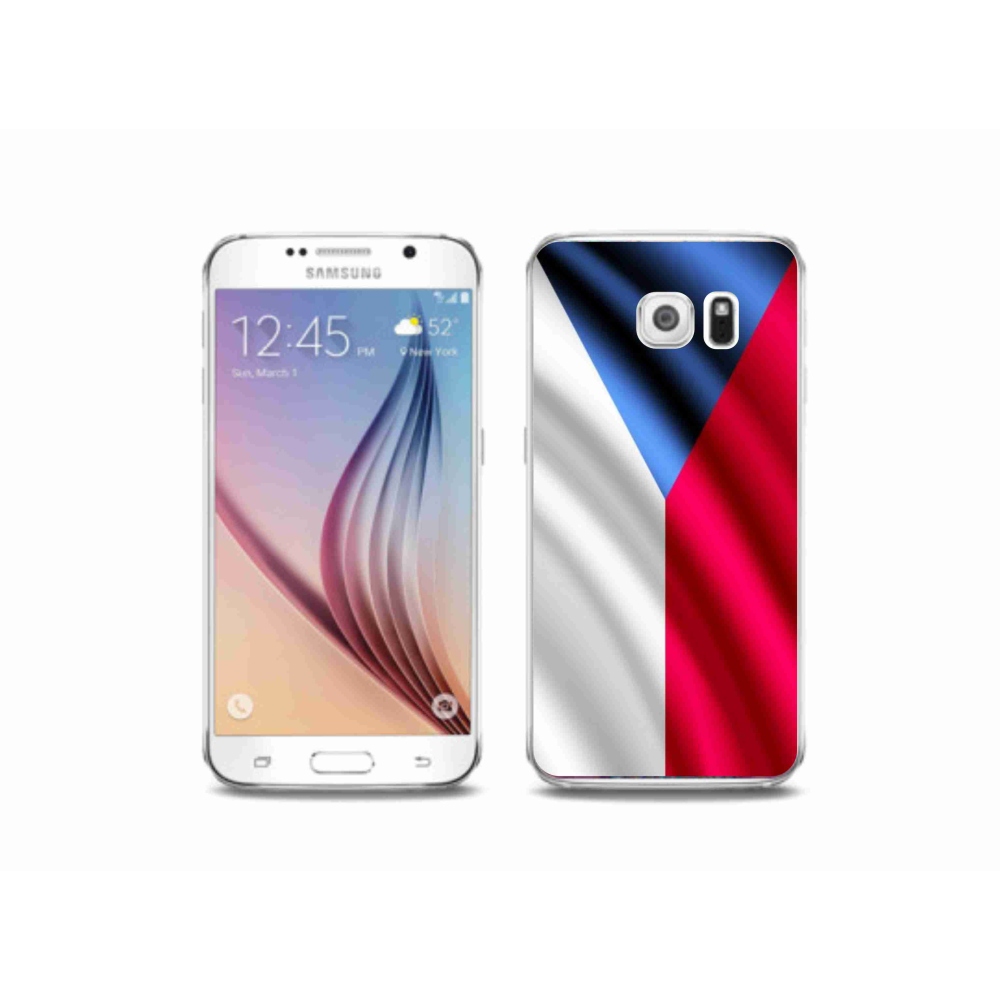 Gél borítás mmCase Samsung Galaxy S6 - cseh zászlóhoz