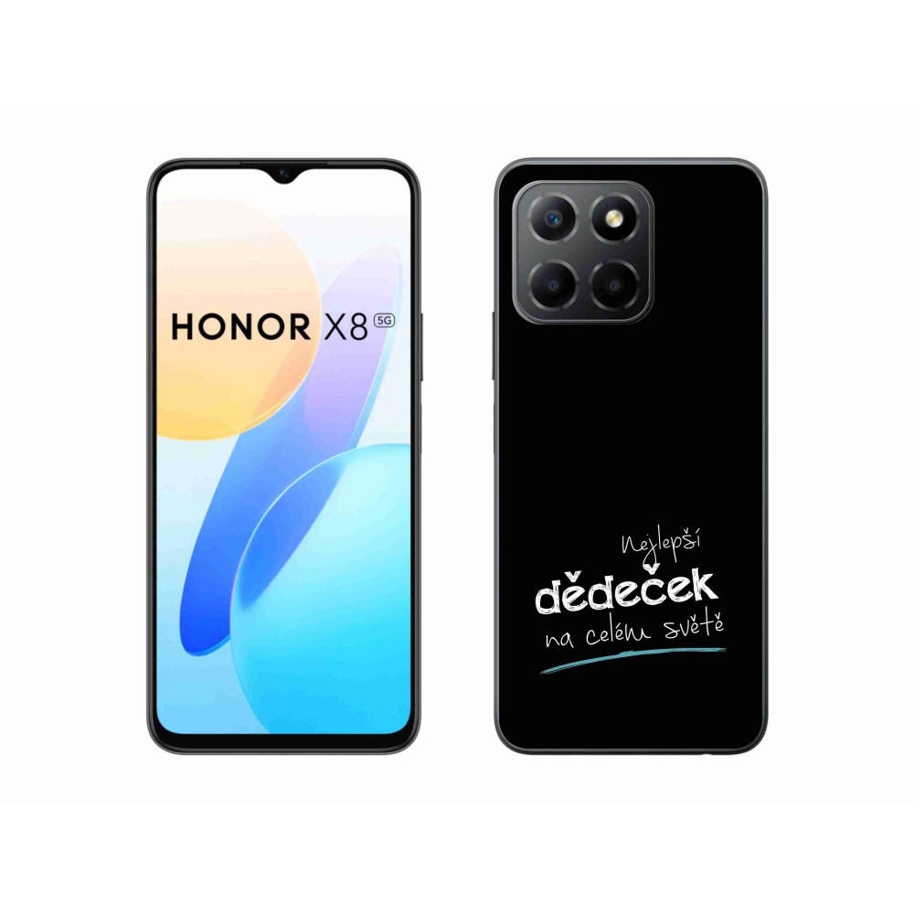 Gél borítás mmCase a Honor X8 5G/Honor 70 Lite 5G számára - Legjobb nagypapa 3 fekete háttér