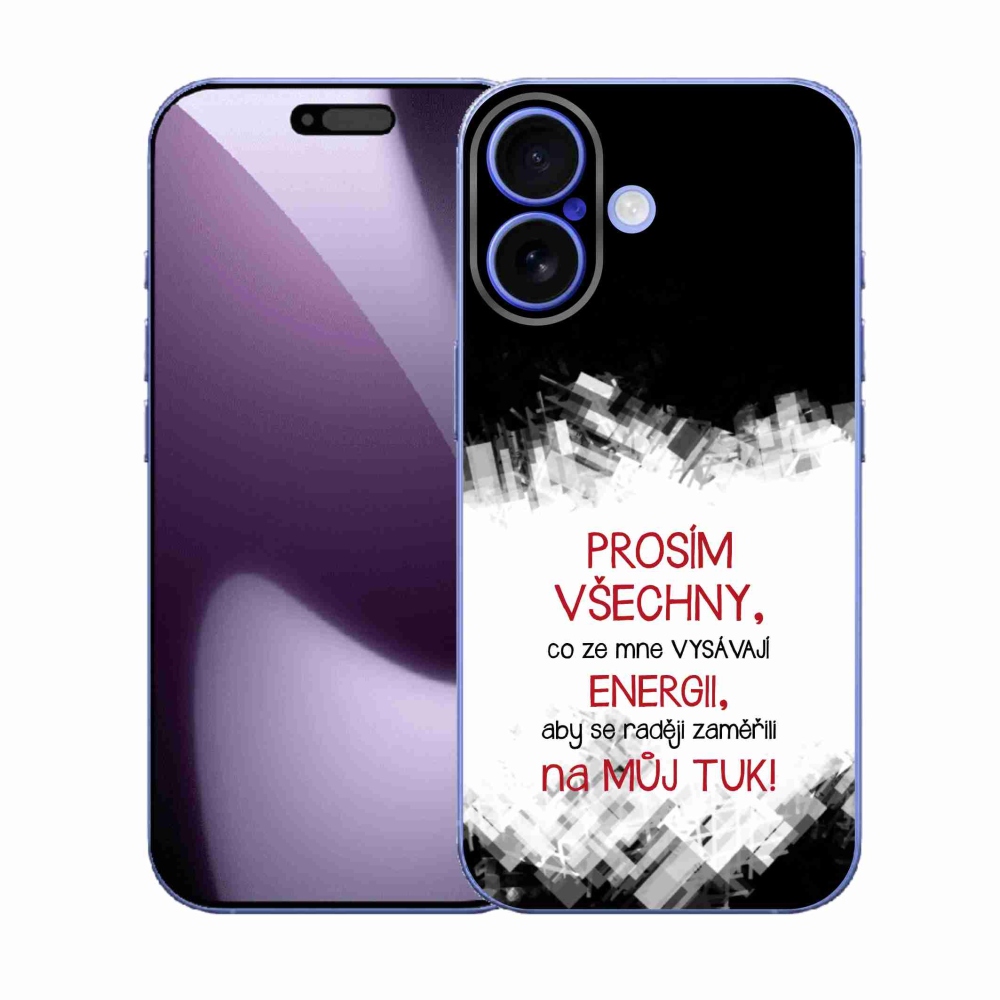 Gél borító mmCase iPhone 17 készülékhez - vicces szöveg 1 piros