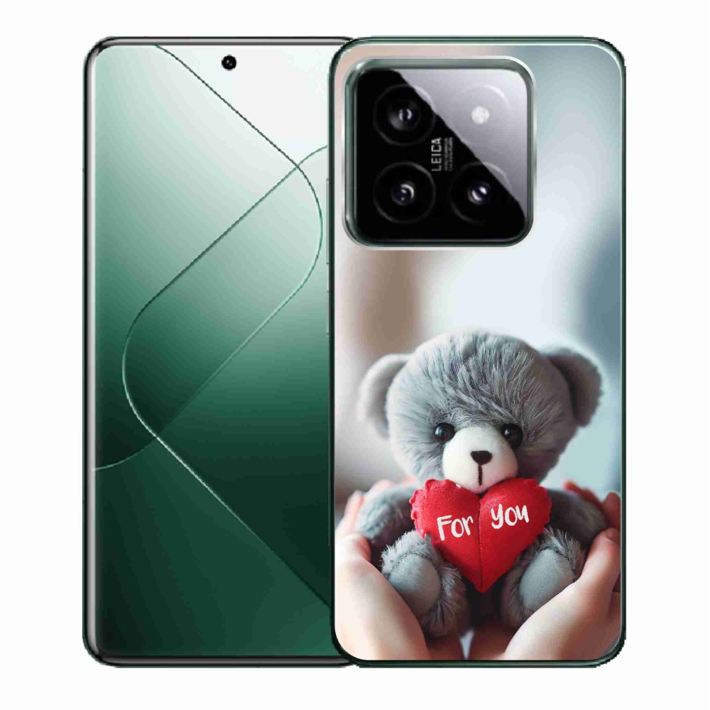 Gél borító mmCase a Xiaomi 14-hez - mackó a szerelmeseknek