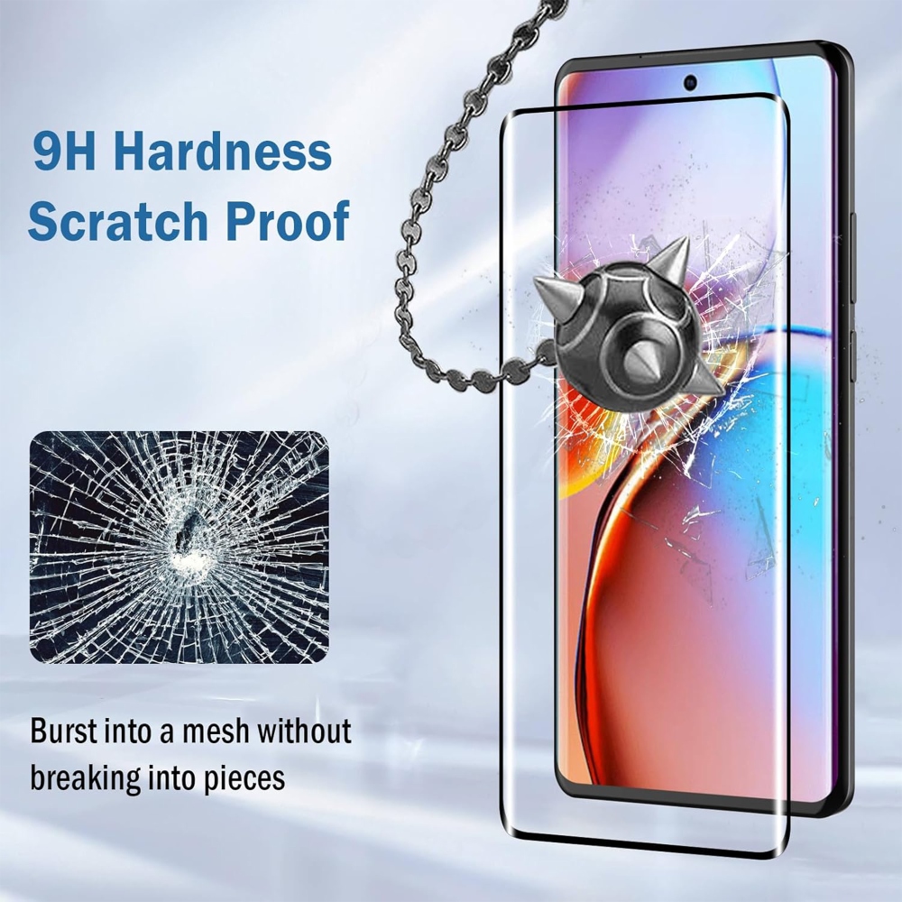 3D teljes képernyős edzett üveg (csak a széleken ragasztva) a Motorola Edge 70 Fusion 5G készüléken