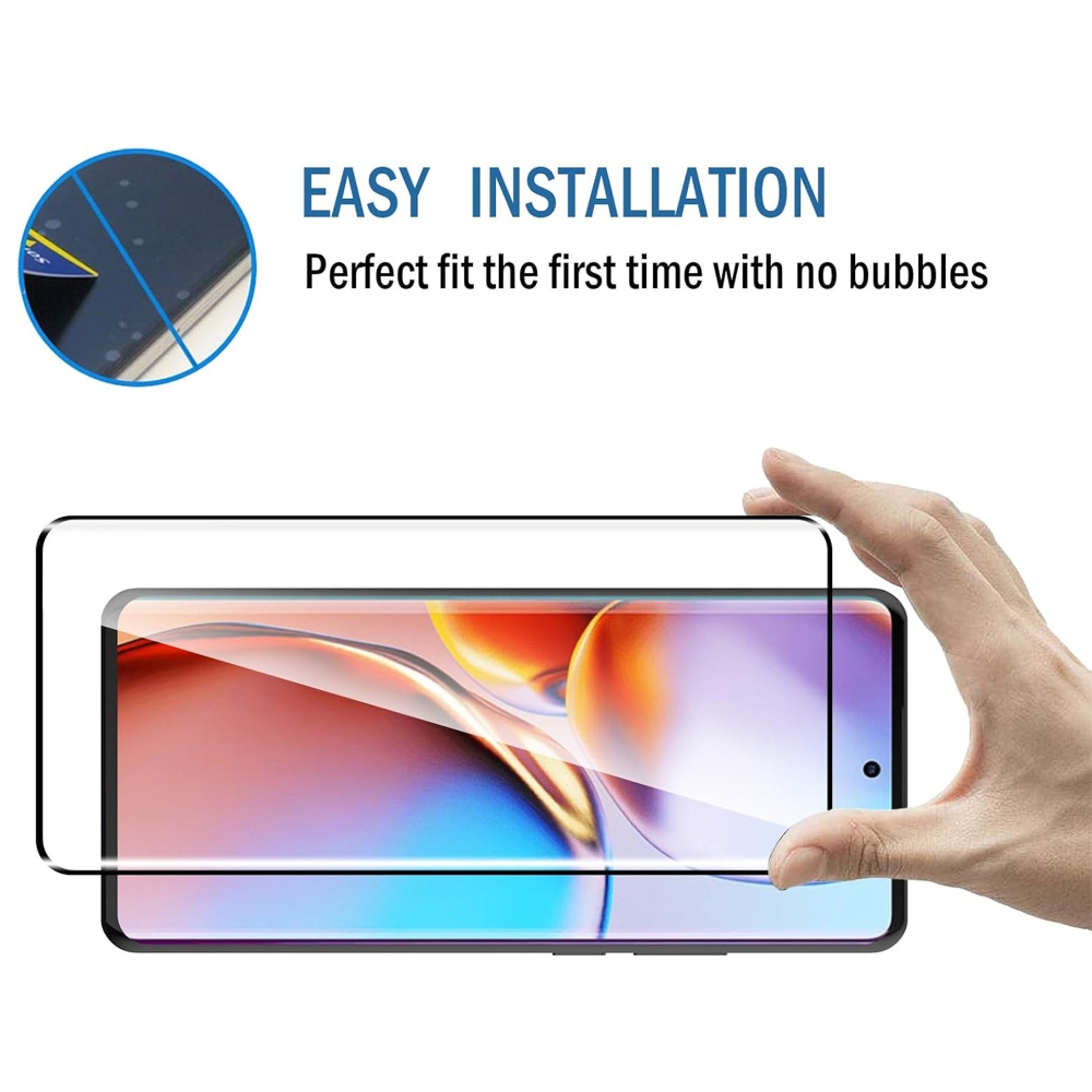 3D teljes képernyős edzett üveg (csak a széleken ragasztva) a Motorola Edge 70 Fusion 5G készüléken