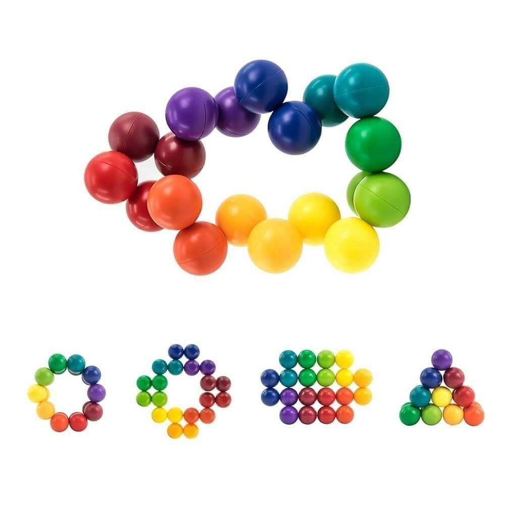 3D kreatív szivárvány összekötő golyók kirakó