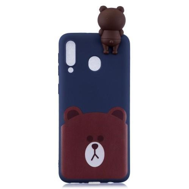 3D mintás zselés tok Samsung Galaxy M20 - medve
