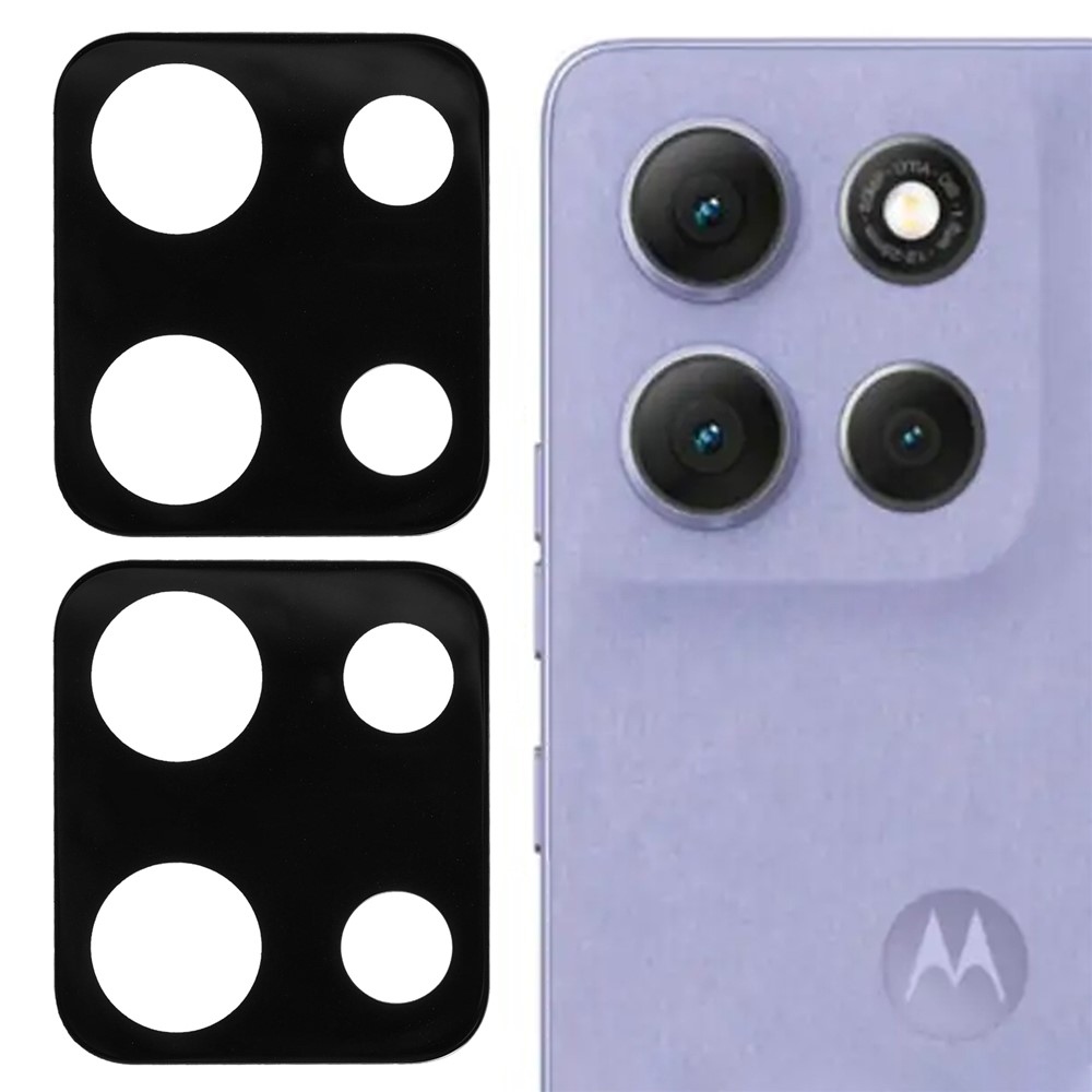 3D üveg lencse a Motorola Moto G86 5G/G86 Power 5G kamerájához – fekete, 2 db