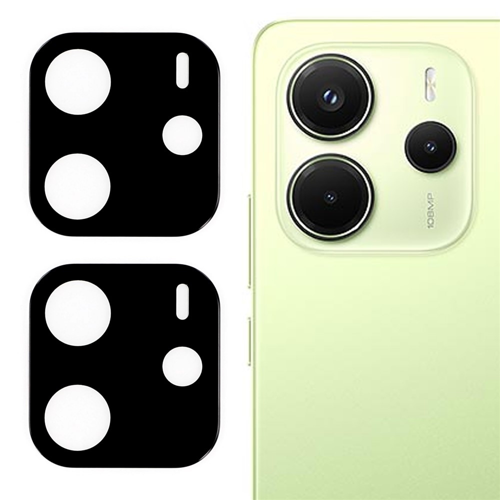 3D kamera lencse üveg Xiaomi Redmi Note 14 - fekete 2db