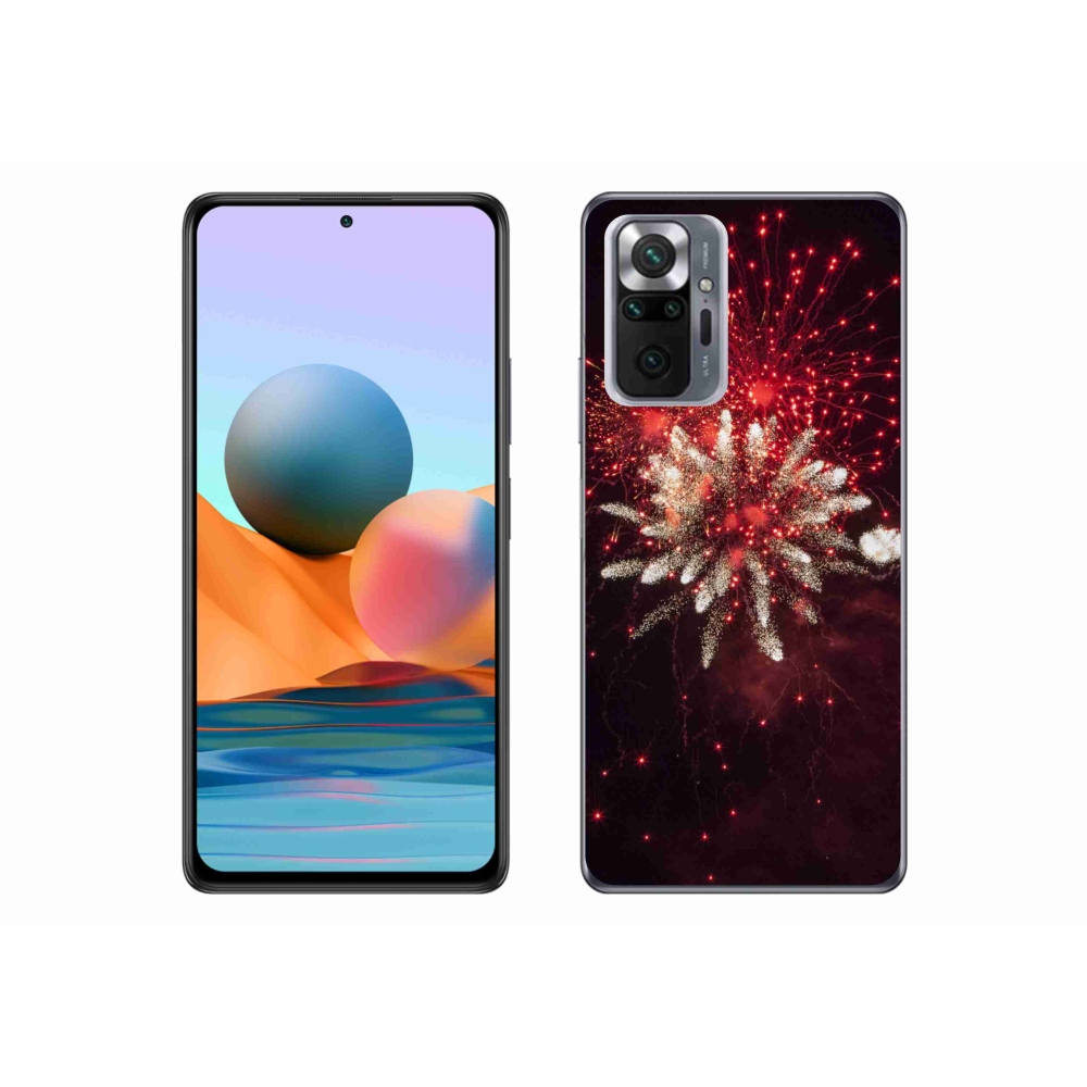 Gél borítás mmCase a Xiaomi Redmi Note 10 Pro számára - tűzijátékok