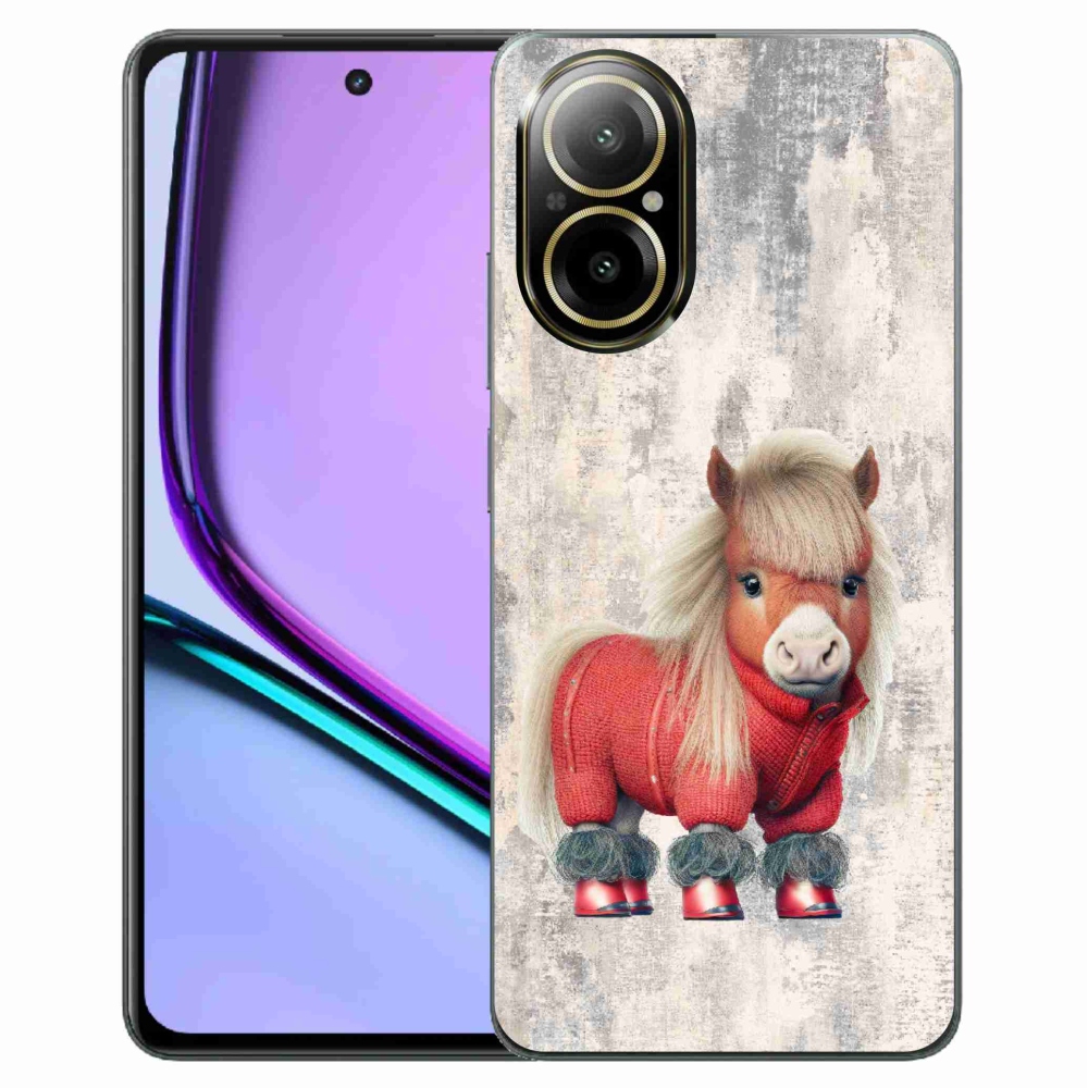 Gél borítás mmCase a Realme C67 készülékhez - póni pulóverben
